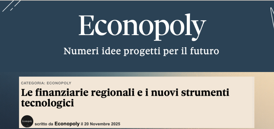 Finanziarie Regionali e tecnologia